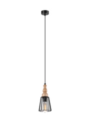 Lamkur Ingrid 36564 Ceiling Lamp 60W E27 Black
