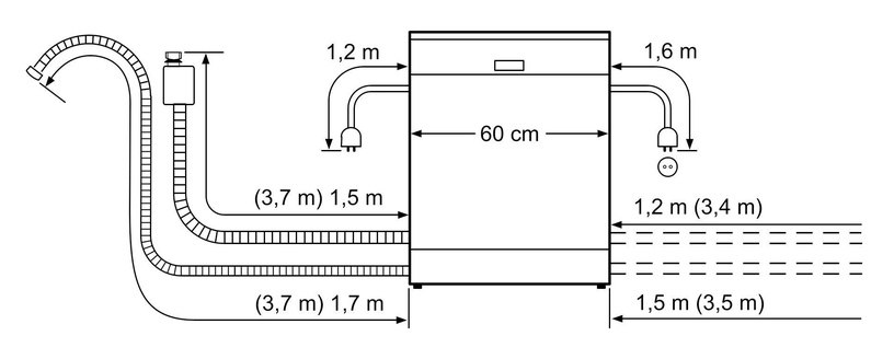 Bстраеваемая посудомоечная машина Bosch SMI88US36E