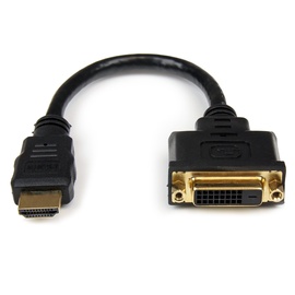 Adapteris StarTech HDDVIMF8IN HDMI male, DVI female, 0.2 m, juoda