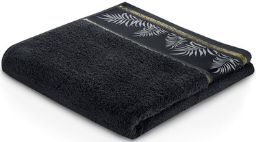 Полотенце для ванной AmeliaHome Pavos, черный, 70 см x 140 см