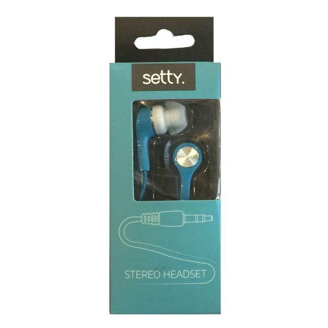 Проводные наушники Setty Universal X-Bass, синий