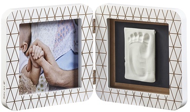 Baby Art Print Frame My Baby Touch Copper Edition White