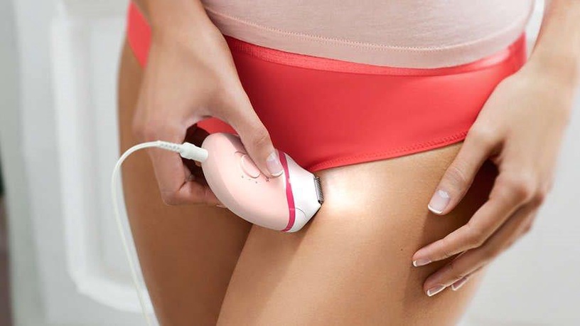 Epilaator Philips Satinelle Essential BRE285/00, valge/roosa