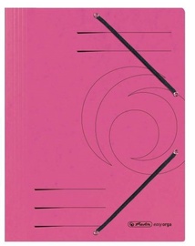 Herlitz 3-Flap File With Elastics A4 Colorspan Pink