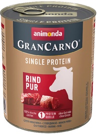 Mitrā barība (konservi) suņiem Animonda GranCarno Single Protein, liellopa gaļa, 0.8 kg