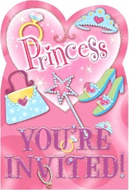 Amscan Princess Folded Invitations & Envelopes 499757