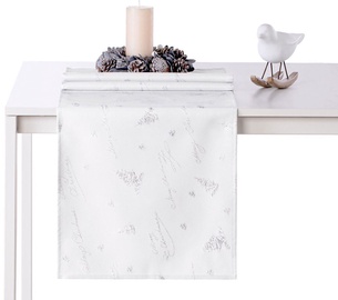 AmeliaHome Christmas Eve AH/HMD Tablecloth Silver 80x80cm
