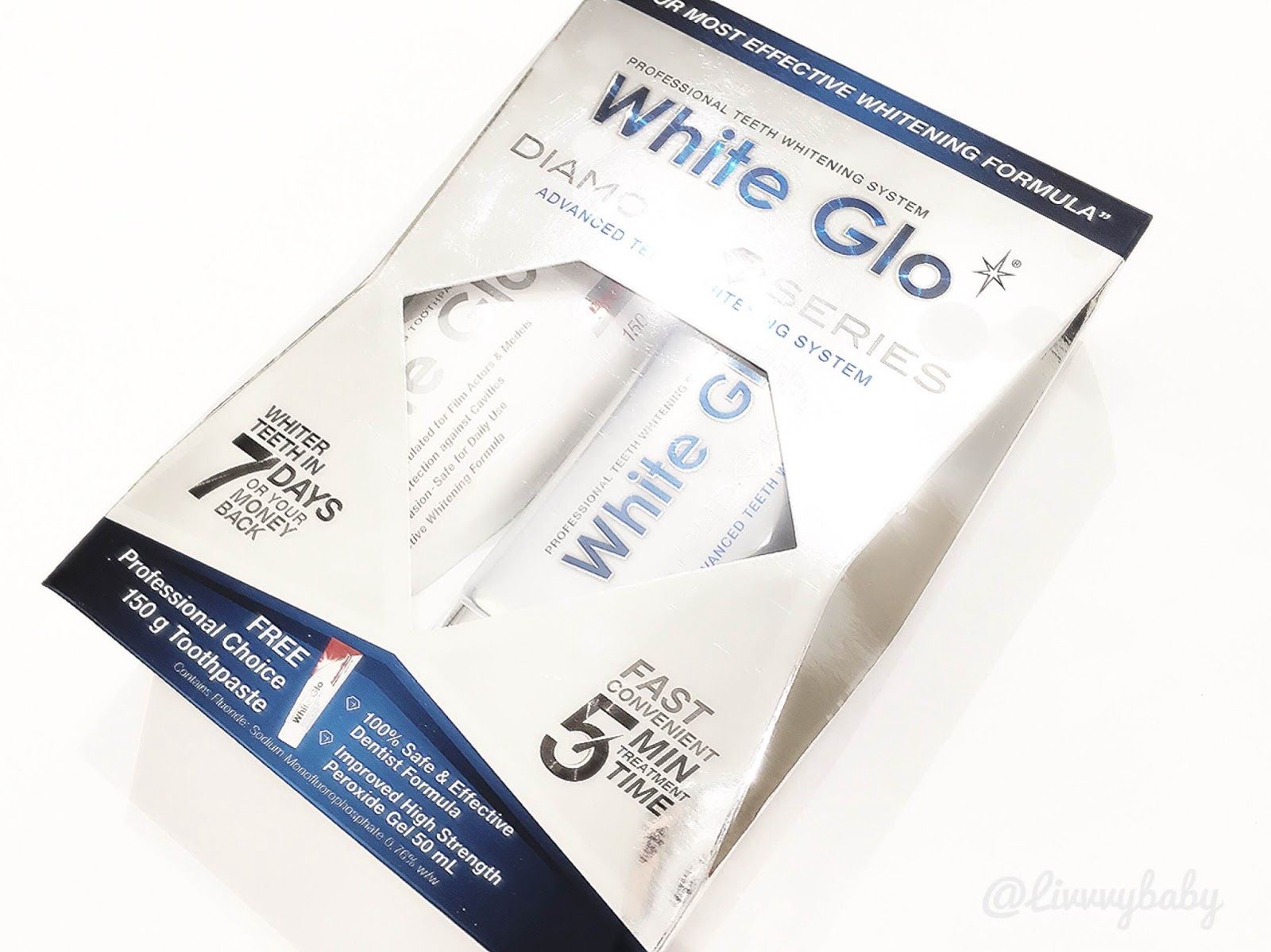 white glo diamond whitening system