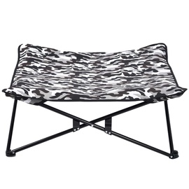 Кровать для животных VLX Pet Stretcher Army Print, серый, 800x800 мм