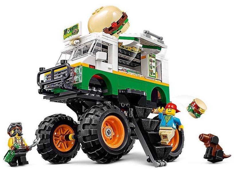 Konstruktors LEGO Creator Burgeru monstru vāģis 31104, 499 gab.