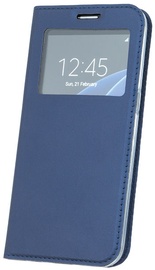 Blun Premium Matt Eco-leather Smart S-View Book Case For Huawei Mate 10 Lite Dark Blue