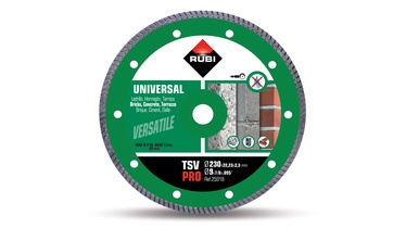 Pjovimo diskas Rubi TSV 230, 230 mm x 22.22 mm x 2.5 mm