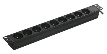 A-Lan Power Strip 9-Outlet Black 3m