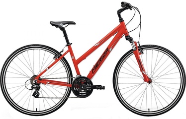 Dviratis Merida Crossway 10-V Lady 42cm 28" Red Black 18