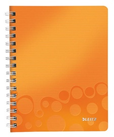 Leitz WOW Notebook A5 Wirebound With PP Cover Orange