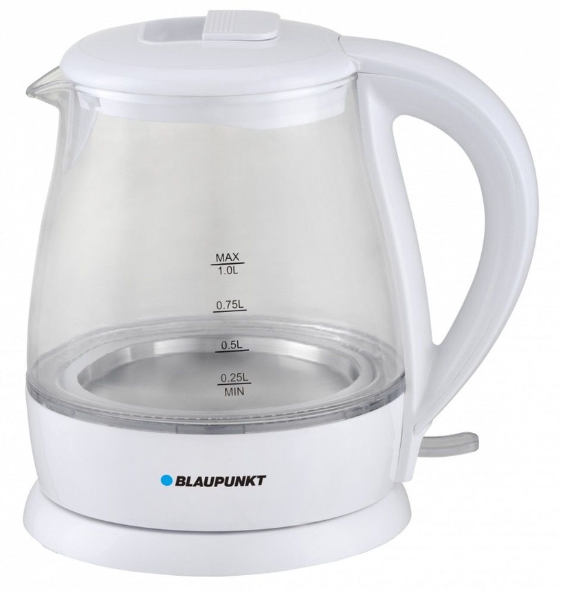 Elektriskā tējkanna Blaupunkt EKG301, 1 l, balta