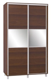 Bodzio SZP120 Sliding Wardrobe w/ Mirror 120x210cm Walnut
