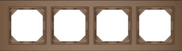 Четверная рамка Vilma QR1000 FIT LINE, коричневый