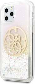 Guess Liquid Glitter 4G Circle Back Case For Apple iPhone 11 Pro Pink