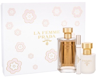 Prada La Femme De Prada 100ml EDP + Body Lotion 100ml + 10ml EDP New Design