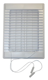 Ventilācijas reste ar vārstu Plaskanta 25,5x19cm, balta