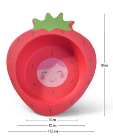 Fissman Bamboo Plate 18cm Strawberry