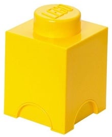 LEGO Storage Brick 1 Knob Yellow