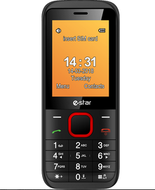 Mobiiltelefon eStar X24, punane, 32MB/32MB