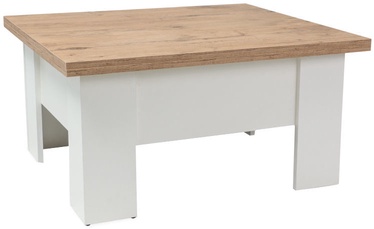 Signal Meble Ola Coffee Table 80x90cm Oak/White