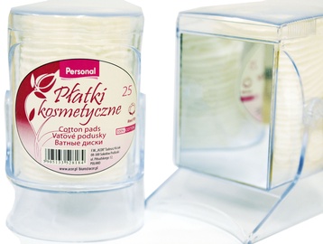 DNC Personal Cotton Pads In Holder With Mirror