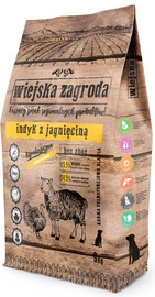 Sausā suņu barība Wiejska Zagroda, jēra gaļa/tītara gaļa, 9 kg