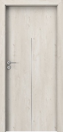 Полотно межкомнатной двери внутреннее помещение Porta H1 Porta line H1, правосторонняя, скандинавский дуб, 203 x 74.4 x 4 см