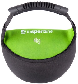 inSPORTline Neoprene Dumbbell Bell-Bag Black/Green 4kg