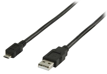 Провод Logilink USB to Micro USB USB 2.0 male, Micro USB B male, 0.6 м, черный