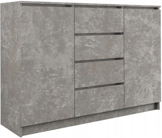Top E Shop Chest of 2 Doors 4 Drawers Concrete