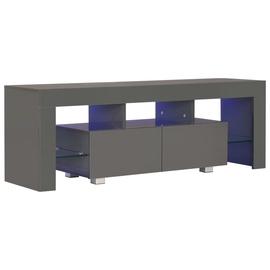 TV galds VLX w/ LED 283736, pelēka, 1300 mm x 350 mm x 450 mm