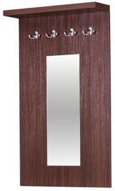 Bodzio Clothes Hanger With Mirror Amadis Walnut