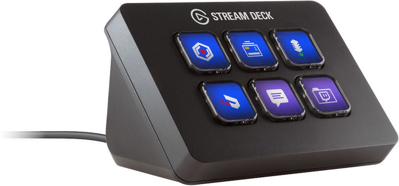 Vadības panelis Elgato Stream Deck Mini, melna