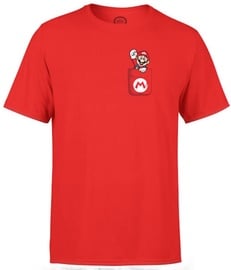 Nintendo T-Shirt Super Mario Mario Pocket Red M