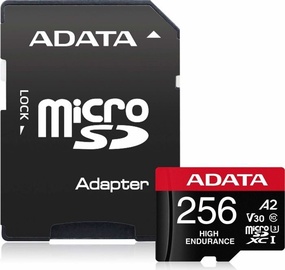Atmiņas karte ADATA High Endurance microSDXC 256GB UHS-I U3 Class 10