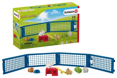Žaislinė figūrėlė Schleich Farm World Rabbit And Guinea Pig Hutch 42500