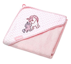 BabyOno Hooded Towel 100x100cm Pink