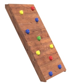 4IQ Wooden Climbing Wall with 10 Climbing Rods