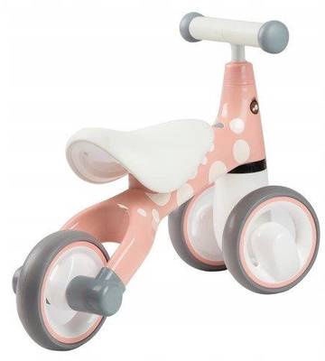 Балансирующий велосипед EcoToys, белый/розовый/серый, 5.5″