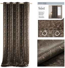 Öökardin AmeliaHome Velvet Lightning, pruun, 1400 mm x 2700 mm