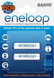 Sanyo Eneloop Rechargeable Battery 2x AAA 800mAh