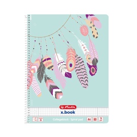 Sąsiuvinis langeliais Herlitz 50016488, A4, 80 lapų