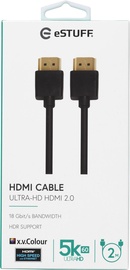 HDMI-KAABEL ESTUFF 2.0 UHD 2M