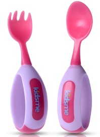 Kidsme Toddler Spoon And Fork Set Lavander