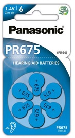 Baterijas Panasonic, PR675, 6 gab.